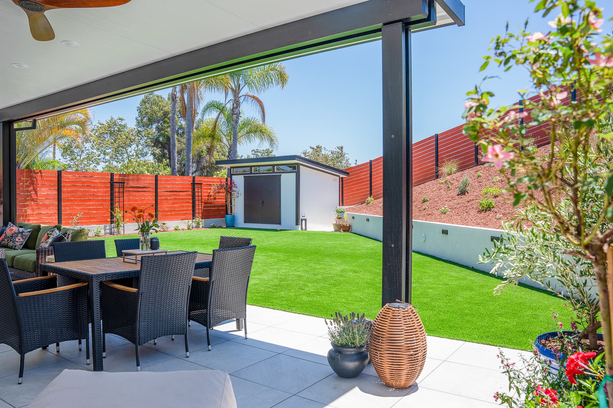 Backyard Remodel | Turf, Pavers & Retaining Wall
