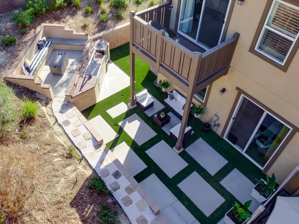 Arial View Landscape Renovation
