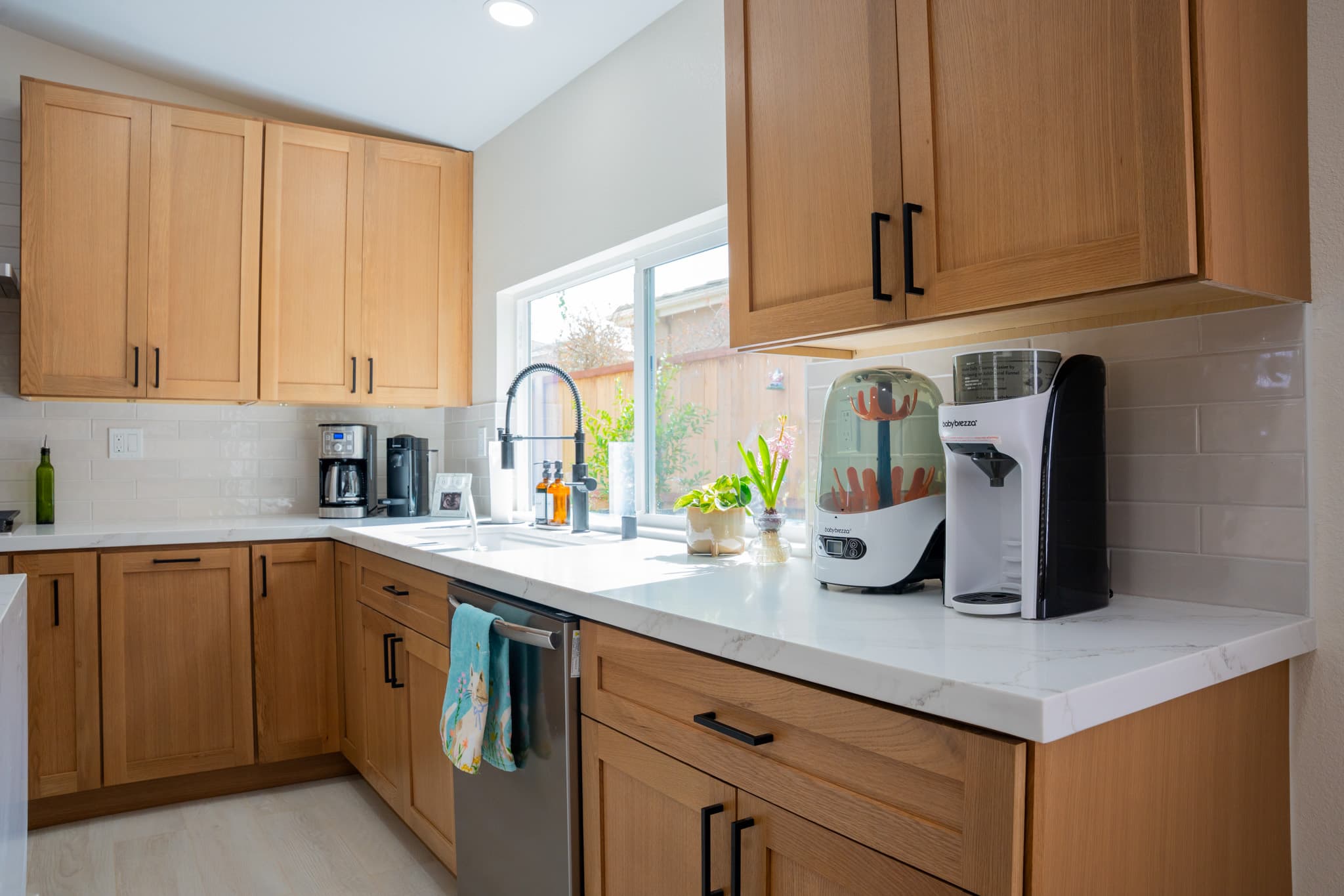 Contemporary kitchen with stylish cabinetry, modern fixtures, and a spacious island.