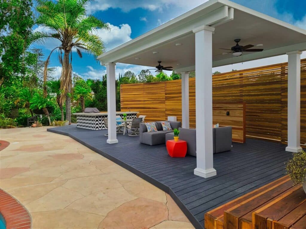 Deck, Outdoor Kitchen, Custom Fence