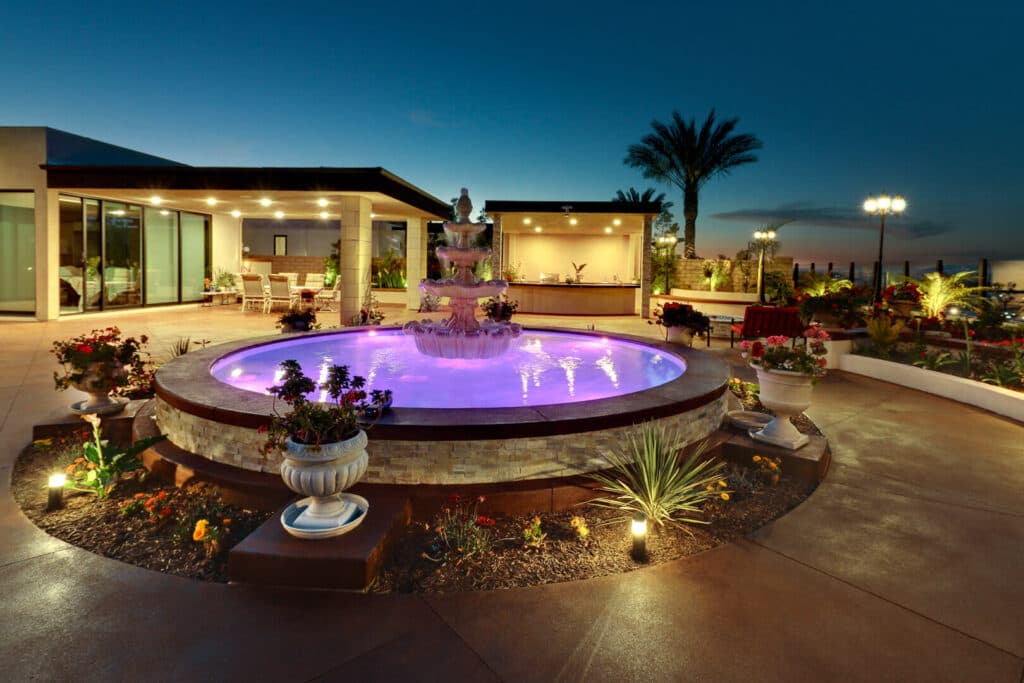 Lighted Water Feature
