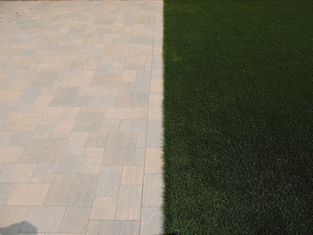 Turf and Pavers Landscape