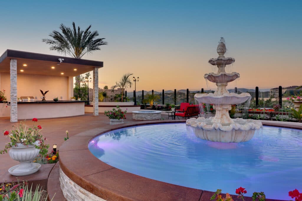 Water Feature on Landscape